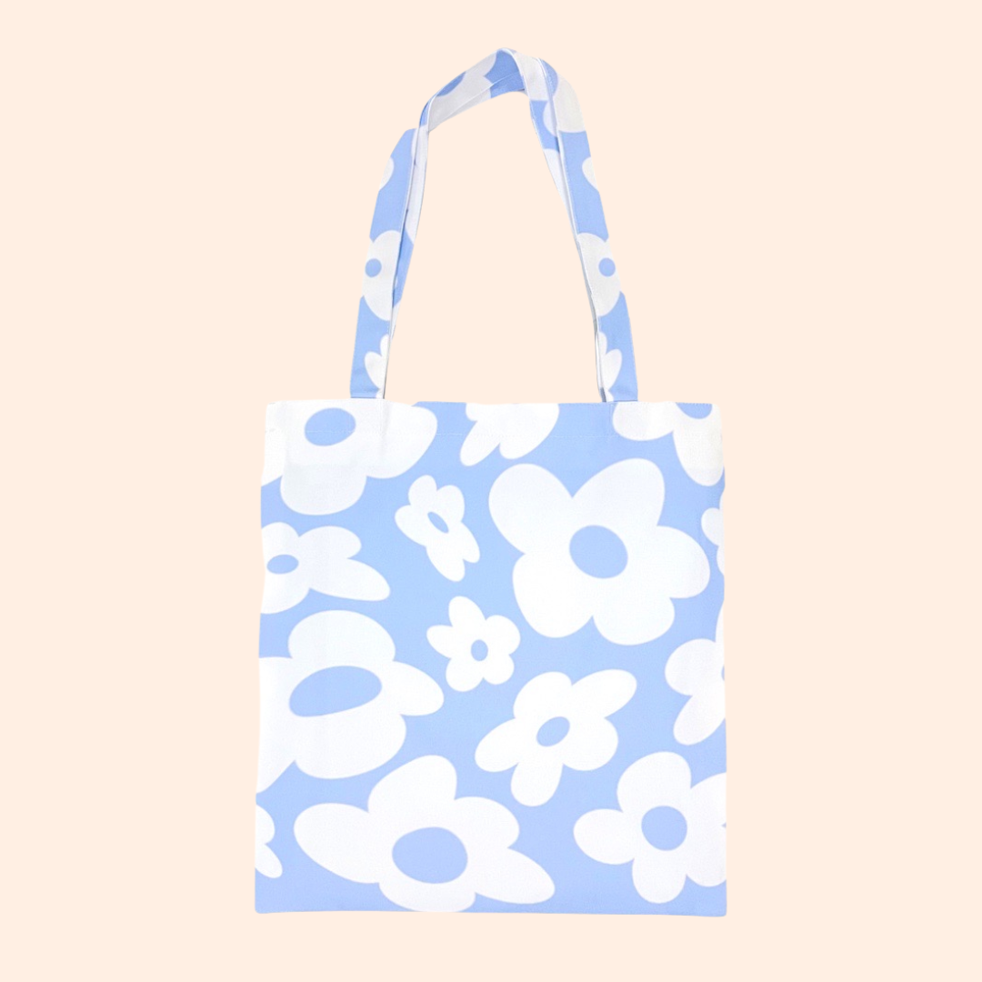 CANVAS TOTE // BABY BLUE