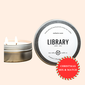 CANDLE TRAVEL TIN // LIBRARY