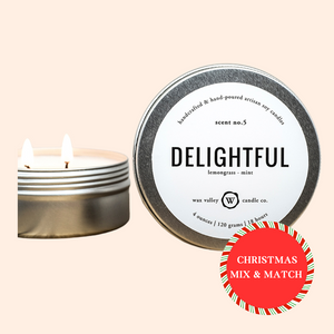 CANDLE TRAVEL TIN // DELIGHTFUL