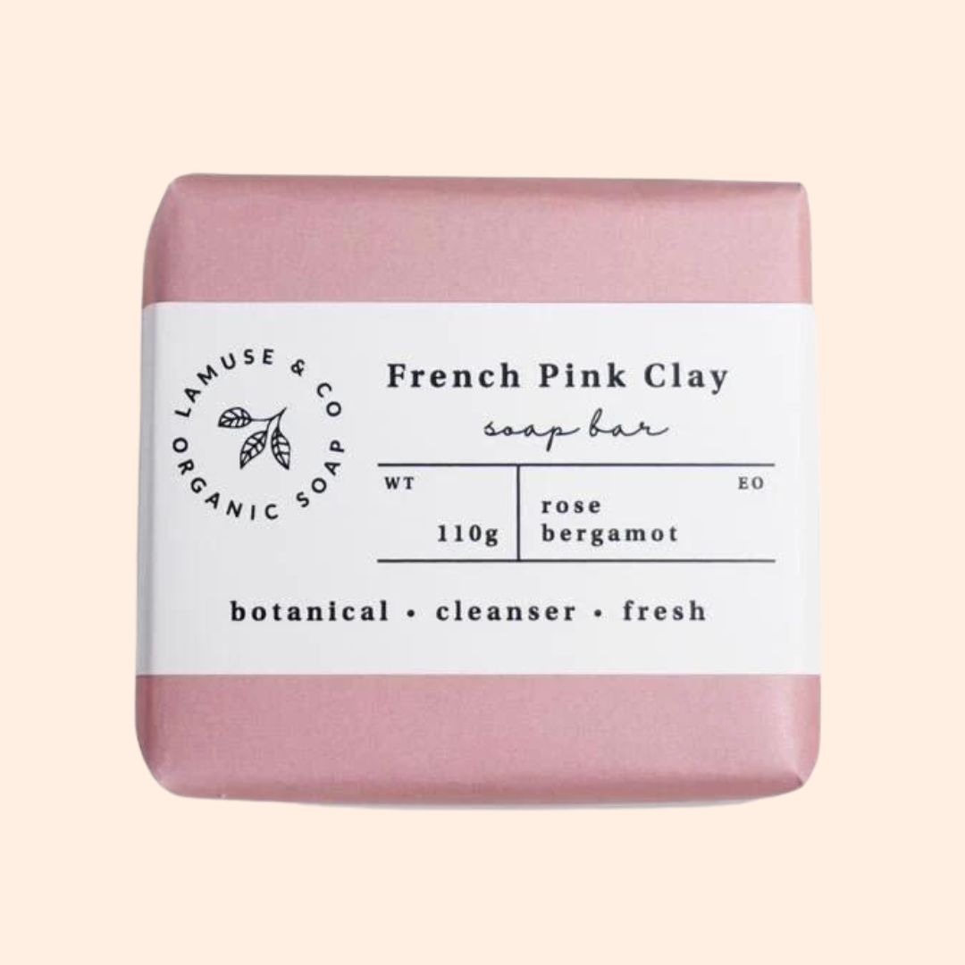French Pink Clay Soap Bar